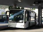 (265'109) - Intertours, Domdidier - Nr. 454/FR 300'454 - Mercedes (ex Chur Bus, Chur Nr. 11) am 28. Juli 2024 beim Bahnhof Visp