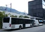 Visp/859036/265396---intertours-domdidier---nr (265'396) - Intertours, Domdidier - Nr. 484/FR 300'484 - Mercedes (ex PostAuto Bern Nr. 1/PID 4561; ex Klopfstein, Laupen Nr. 1) am 3. August 2024 beim Bahnhof Visp