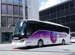 (265'480) - Olitours, Saxon - VS 499'041 - Setra (ex Aubert, Le Sentier) am 8. August 2024 beim Bahnhof Visp 