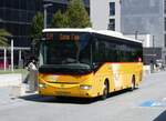 Visp/859329/265486---postauto-wallis---vs (265'486) - PostAuto Wallis - VS 407'396/PID 5721 - Irisbus am 8. August 2024 beim Bahnhof Visp