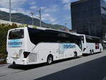 Visp/859465/265517---intertours-domdidier---fr (265'517) - Intertours, Domdidier - FR 300'496 - Setra am 8. August 2024 beim Bahnhof Visp