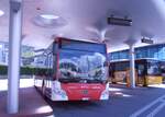 (290'159) - Steiner, Niedergesteln - VS 79'214 - Mercedes am 7. August 2026 beim Bahnhof Visp