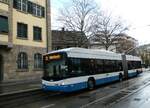 (257'220) - VBZ Zrich - Nr. 168 - Hess/Hess Gelenktrolleybus am 24. November 2023 in Zrich, Schmiede Wiedikon
