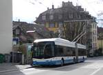 (260'139) - VBZ Zrich - Nr. 151 - Hess/Hess Gelenktrolleybus am 4. Mrz 2024 in Zrich, Klusplatz