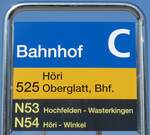 bulach/745604/169309---zvvhaltestellenschild---buelach-bahnhof (169'309) - ZVV/Haltestellenschild - Blach, Bahnhof - am 19. Mrz 2016