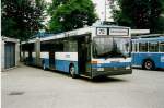 (032'430) - VBZ Zrich - Nr. 117 - Mercedes Gelenktrolleybus am 26. Juni 1999 in Zrich, Garage Hardau