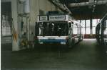 (032'617) - VBZ Zrich - Nr. 15 - Mercedes Gelenktrolleybus am 26. Juni 1999 in Zrich, Garage Hardau