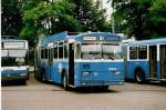 (032'620) - VBZ Zrich - Nr. 75 - FBW/R&J Gelenktrolleybus am 26. Juni 1999 in Zrich, Garage Hardau