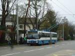 (143'750) - VBZ Zrich - Nr. 123 - Mercedes Gelenktrolleybus am 21. April 2013 in Zrich, Berghaldenstrasse