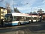 (148'279) - VBZ Zrich - Nr. 66 - Hess/Hess Doppelgelenktrolleybus am 9. Dezember 2013 in Zrich, Bucheggplatz
