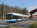 (159'389) - VBZ Zrich - Nr. 72 - Hess/Hess Doppelgelenktrolleybus am 19. Mrz 2015 in Zrich, Bucheggplatz