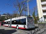(273'517) - SW Winterthur - Nr. 122 - Hess/Hess Gelenktrolleybus am 2. April 2025 in Winterthur, Wülflingen
