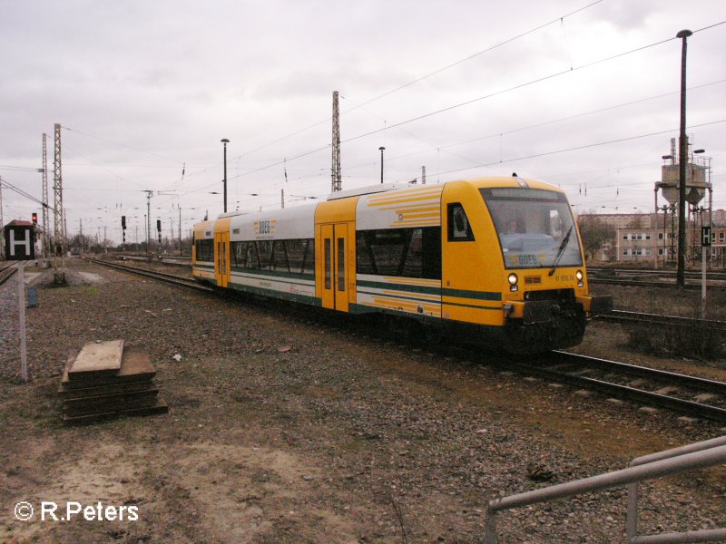 VT650.70 erreicht Frankfurt/Oder mit einer OE aus Bln. Sch�neweide. 07.02.08